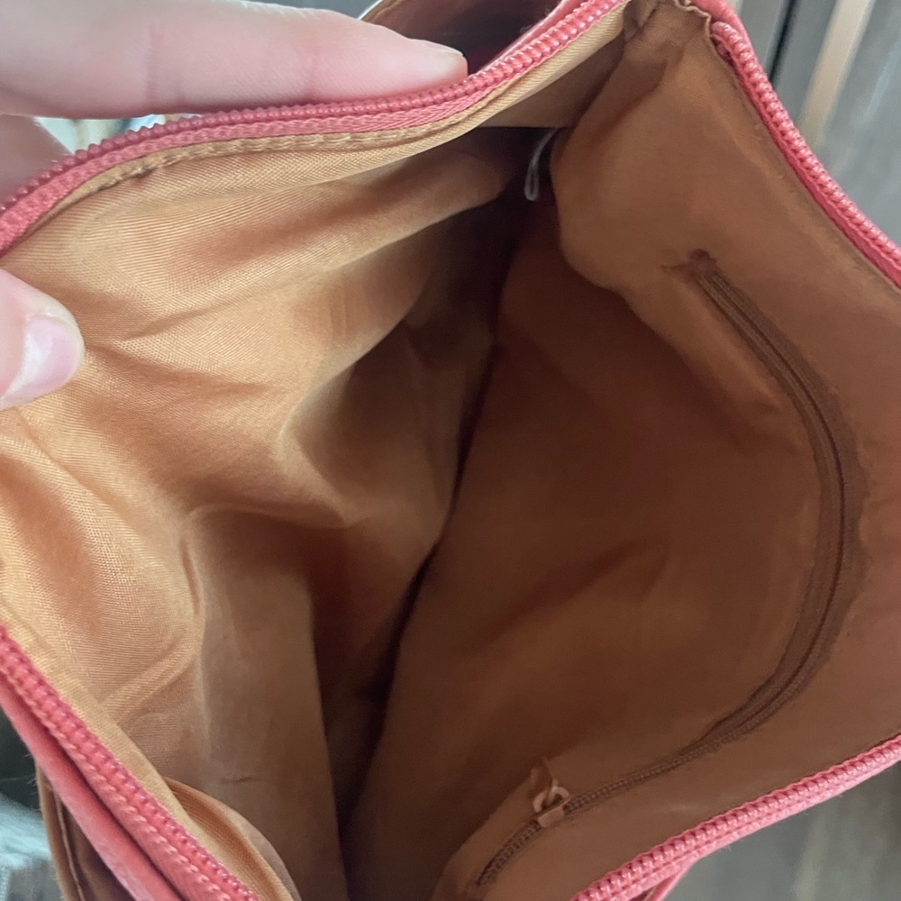 Stylish Pink and Tan Women's Bag - Picture 4 of 5